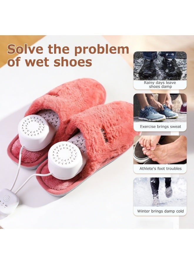 فورثكان مجفف أحذية كهربائي مع مؤقت محمول يعمل بتسخين USB لتدفئة الأحذية تجفيف سريع إزالة الرطوبة والقضاء على الروائح مناسب لمواسم الأمطار والسفر في الشتاء - Image 5